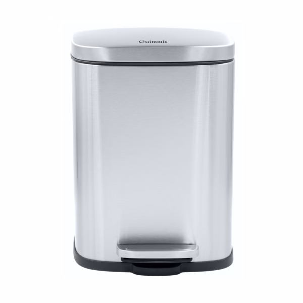 Lixeira Pedal Top Clean Inox 6 Litros com Balde Interno