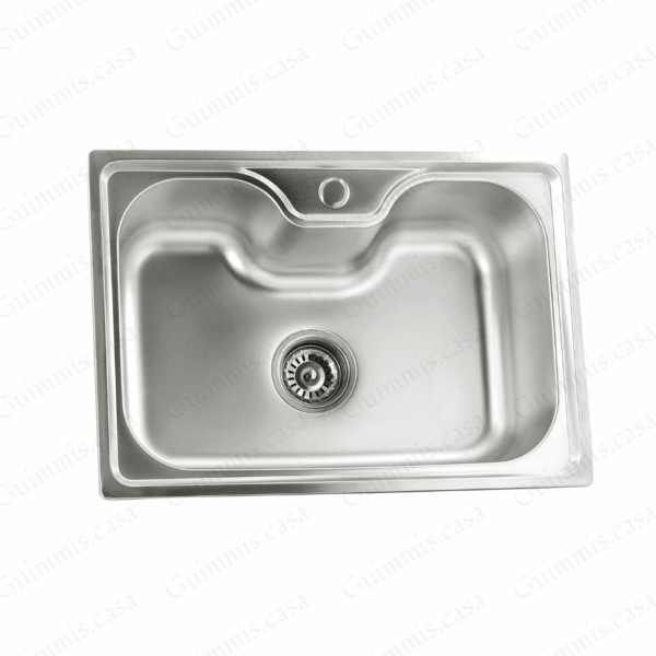 Cuba Simples Inox Acetinada com Acessórios 60x42 Cozinha