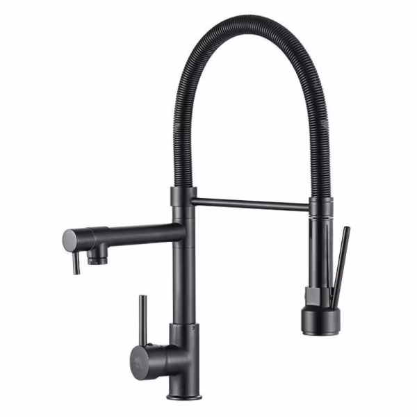 Torneira em Aço Inox para Cozinha Monocomando Cannes Black