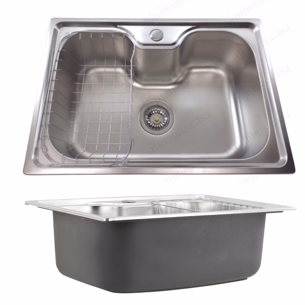Cuba Pia Cozinha Gourmet Inox Acetinado 60x42cm Guimmis.casa
