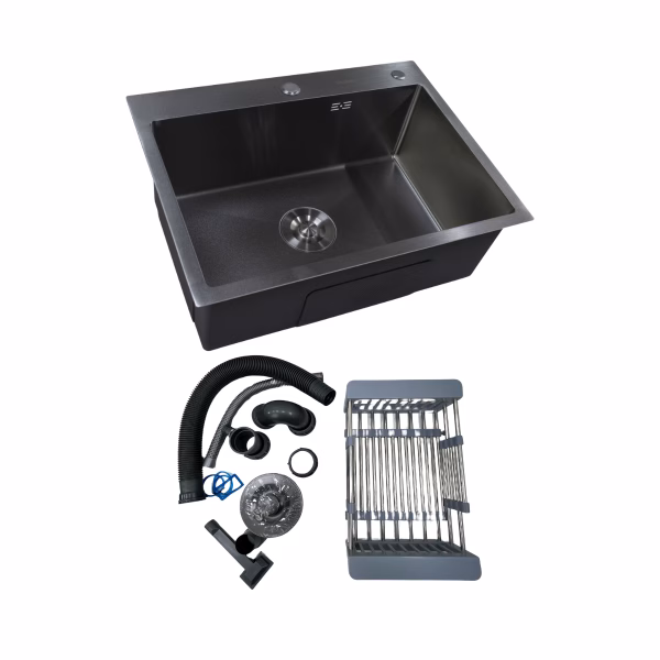 Cuba Cozinha Gourmet em Aço Inox 304 - 6045T - Nano Black