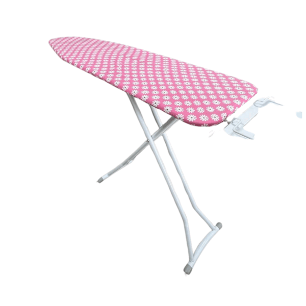 Tábua de Passar Roupa Dobrável Portátil Rosa c Forro Térmico