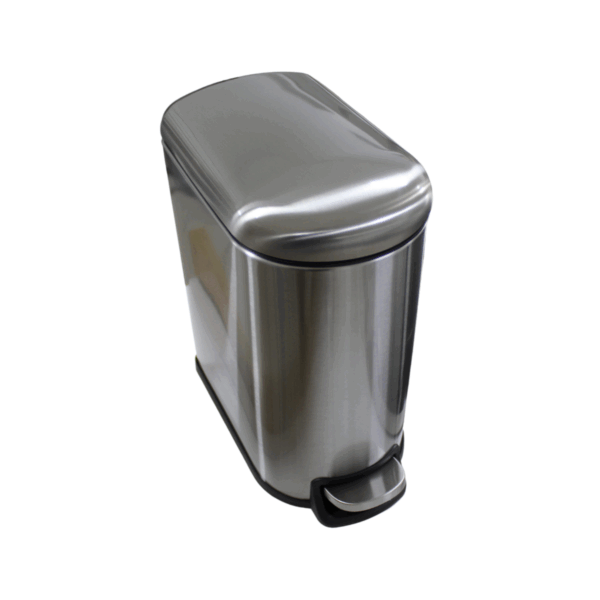 Lixeira Pedal Top Clean Inox 10 Litros com Balde Interno