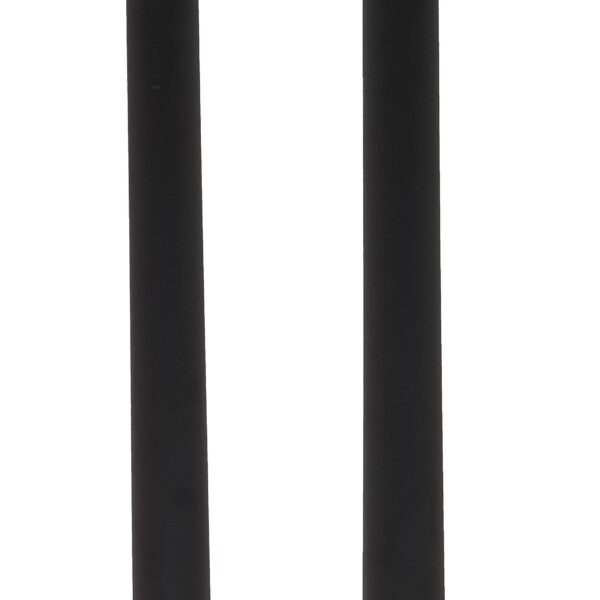 Kit 2 Pés De Mesa Móveis Aço Preto Fosco 71cm +3cm Regulagem
